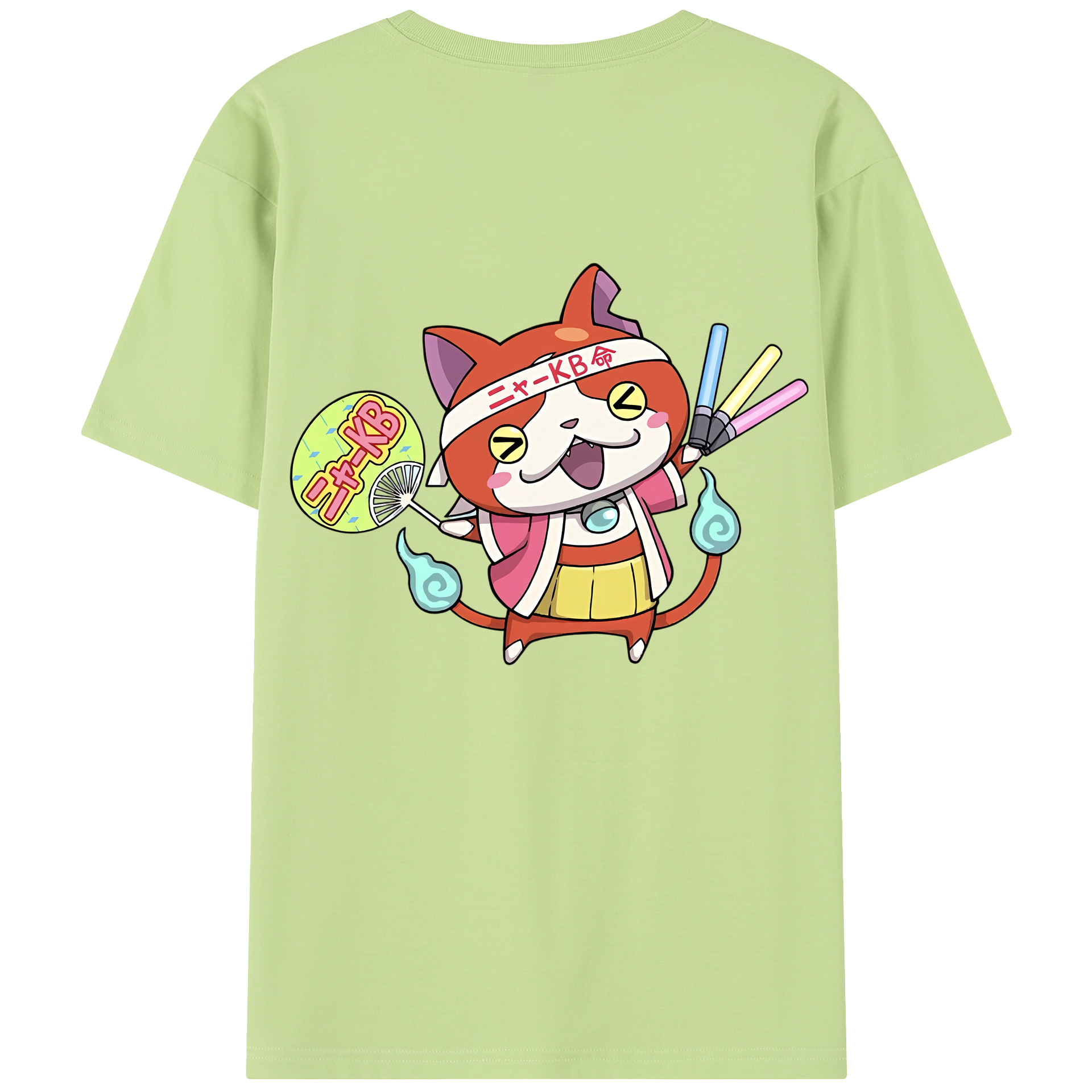 （画像用） 妖怪ウォッチ Yo-kai Watch 綿100％半袖Tシャツ（背面プリント）